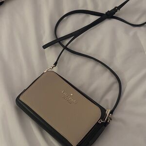 Kate Spade Elegant Black and Tan Crossbody Bag